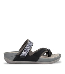 Deserae Slide Sandal Dark Grey - Women