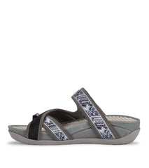 Deserae Slide Sandal Dark Grey - Women