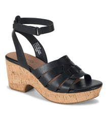 Bonita Wedge Sandal Black - Women