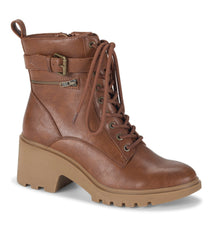 Dani Lace Up Boot Cognac - Women