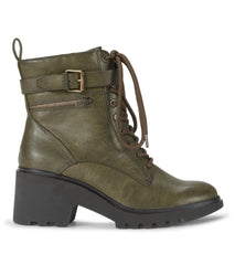 Dani Lace Up Boot Dark Jade - Women