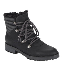 Dennison Lace Up Boot Black - Women