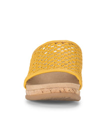 Flossey Wedge Slide Sandal Mellow Yellow - Women