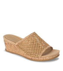 Flossey Wedge Slide Sandal Natural - Women