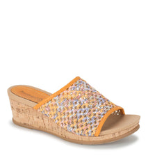 Flossey Wedge Slide Sandal Sun Multi Floral - Women