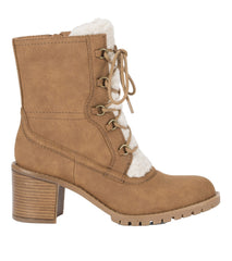 Hadlee Lace Up Bootie Cognac - Women