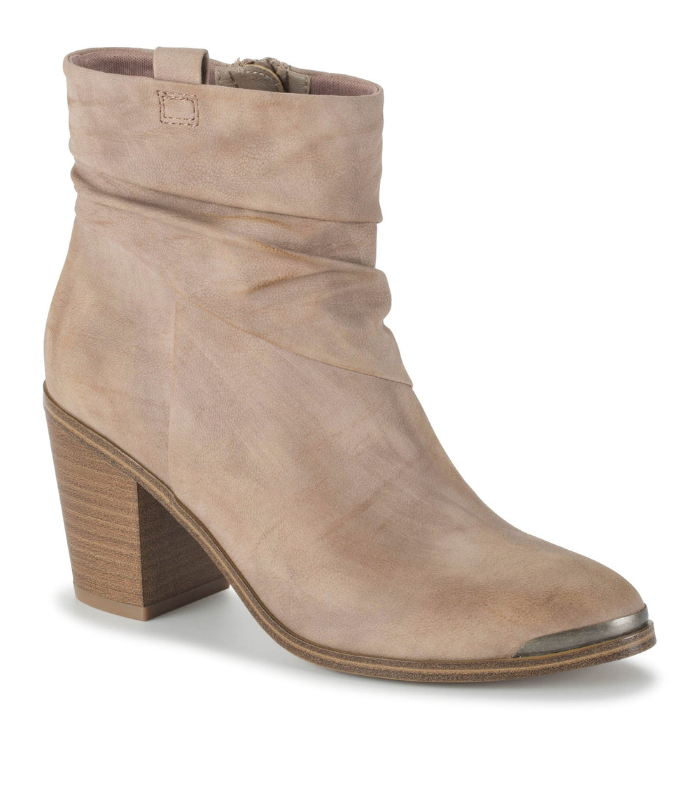 Katherine Block Heel Bootie Light Mushroom - Women