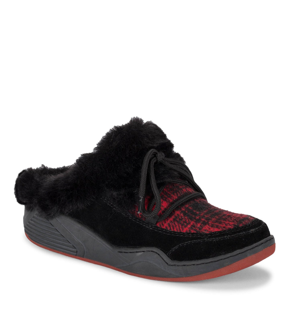 Landon Clog Slipper Black/Red - Women