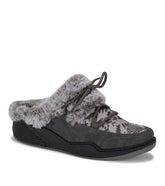 Landon Clog Slipper Dark Grey Zebra - Women