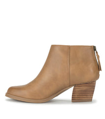 Lauryn Block Heel Ankle Bootie Salted Caramel - Women