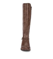 McKayla Wide Calf Tall Boot Dark Brown - Women