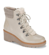Nasha Lace Up Wedge Bootie Taupe - Women