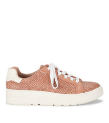Nishelle Lace Up Sneaker Soft Pink Snake - Women