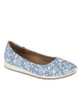 Prim Slip On Blue/White Flower Canvas - Women