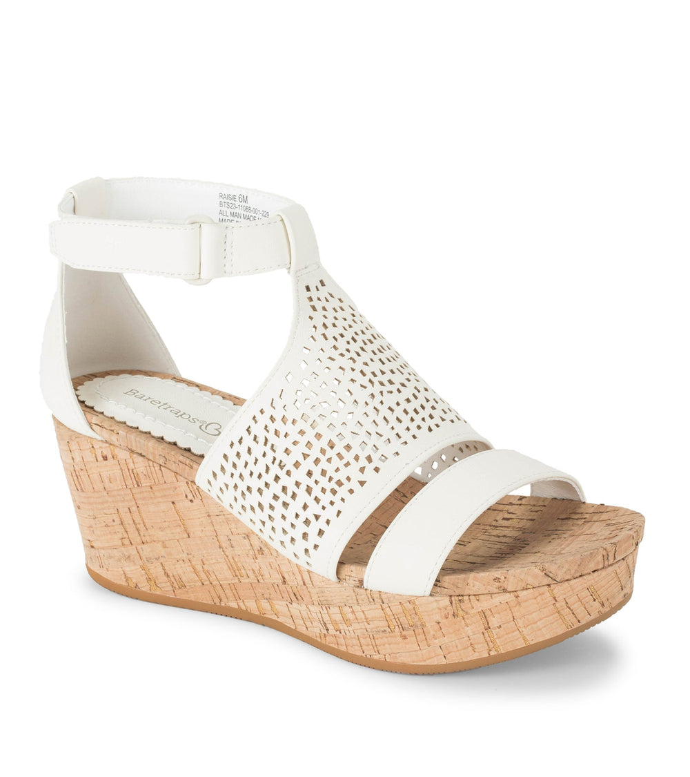 Raisie Wedge Sandal Cream - Women