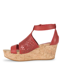 Raisie Wedge Sandal Red - Women