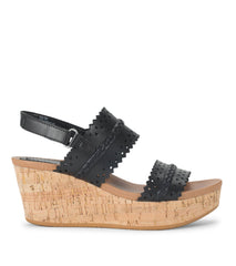 Rene Wedge Sandal Black - Women