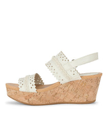 Rene Wedge Sandal Cream - Women
