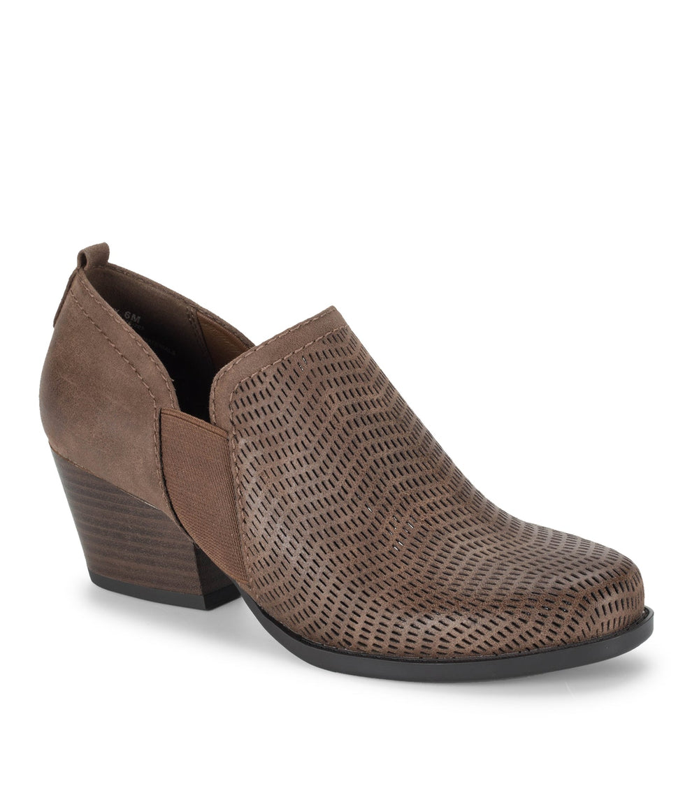 Ridgely Block Heel Bootie Dark Taupe - Women