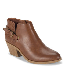 Shannen Block Heel Bootie Walnut - Women