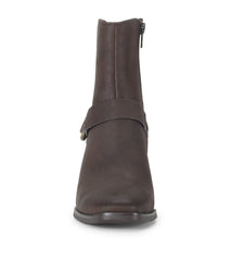 Tiana Block Heel Bootie Dark Brown - Women
