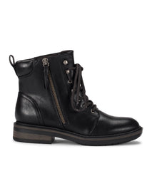 Amysue Lace Up Bootie - Black | Baretraps Black - Women