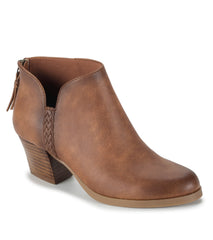 Lauryn Block Heel Ankle Bootie Walnut - Women
