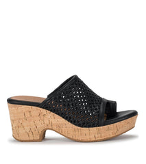 Bethie Wedge Sandal Black - Women