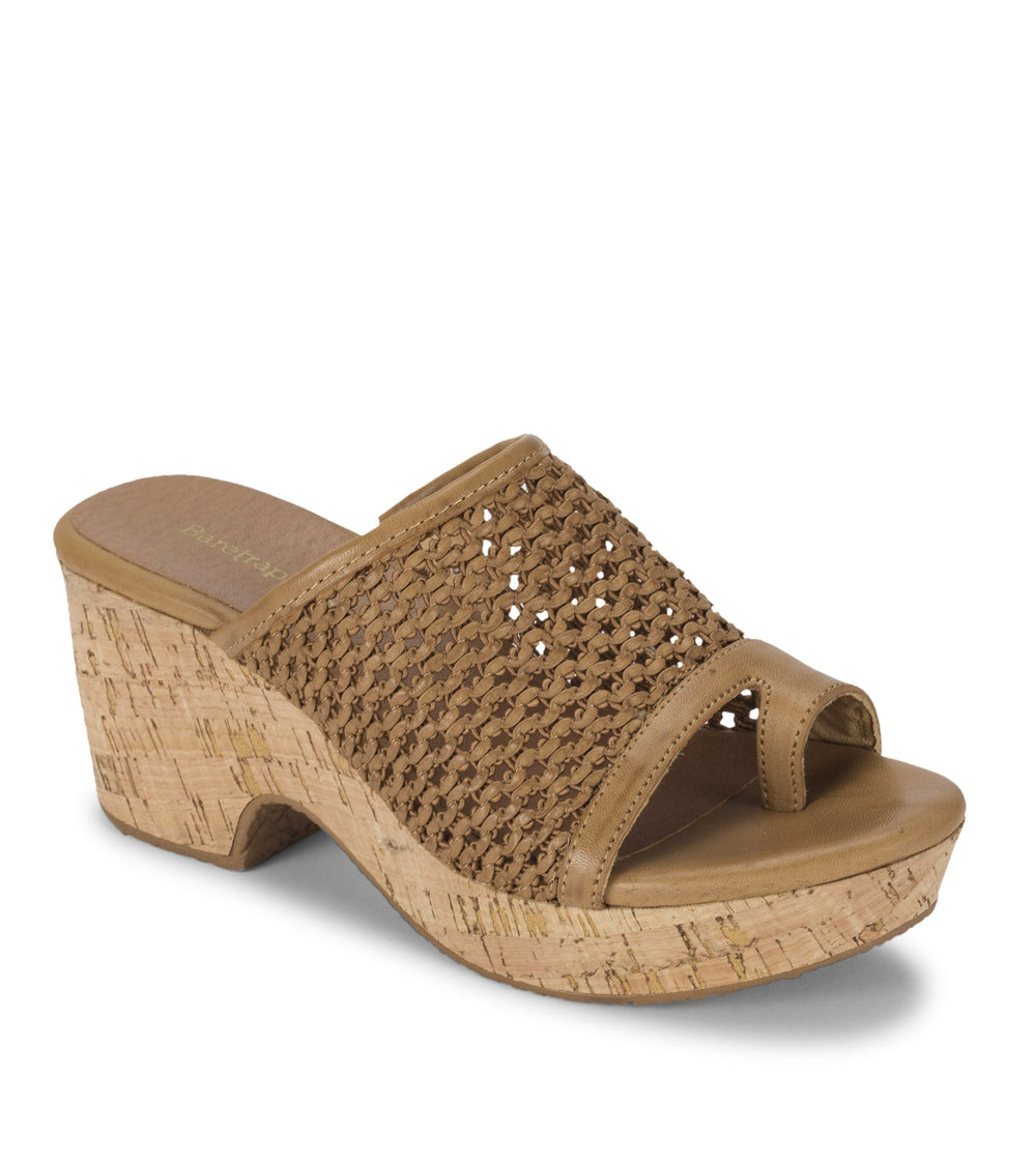 Bethie Wedge Sandal Caramel - Women