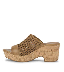 Bethie Wedge Sandal Caramel - Women