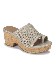 Bethie Wedge Sandal Champagne - Women
