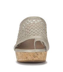 Bethie Wedge Sandal Champagne - Women