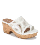 Bethie Wedge Sandal White - Women