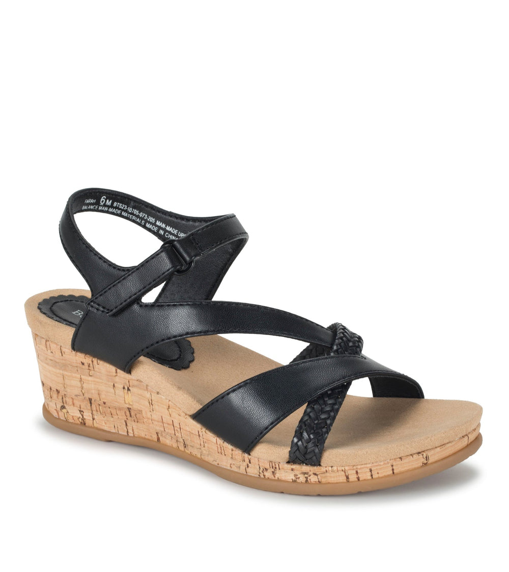 Farah Wedge Sandal Black - Women