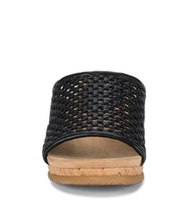 Flossey Wedge Slide Sandal Black - Women