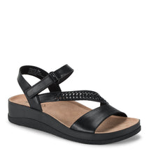 Frolick Wedge Sandal Black - Women
