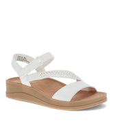 Frolick Wedge Sandal White - Women