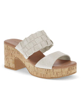 Mavis Block Heel Slide Sandal Champagne - Women
