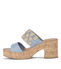 Mavis Block Heel Slide Sandal Island Blue - Women