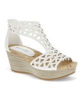 Miriam Wedge Sandal White - Women