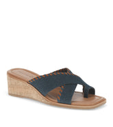 Paige Wedge Sandal Dark Denim - Women