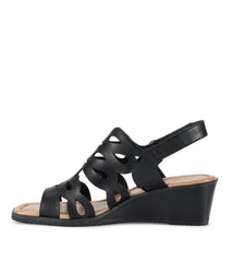 Pearl Wedge Sandal Black - Women