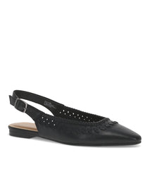 Rachael Slingback Flat Black - Women