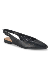 Riva Slingback Flat Black - Women