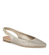 Riva Slingback Flat Champagne - Women