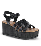 Savannah Wedge Sandal Black - Women