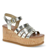 Savannah Wedge Sandal Light Gold - Women