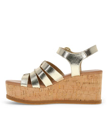 Savannah Wedge Sandal Light Gold - Women