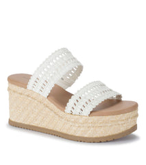 Sophie Wedge Sandal White - Women
