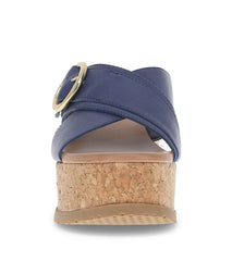 Sydney Wedge Sandal Navy - Women